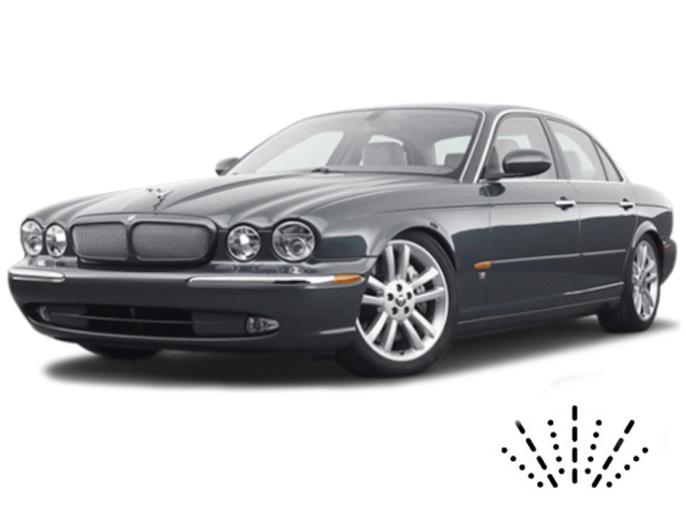 Stěrače Jaguar XJ 2003–2009 X350 sedan with built-in washer