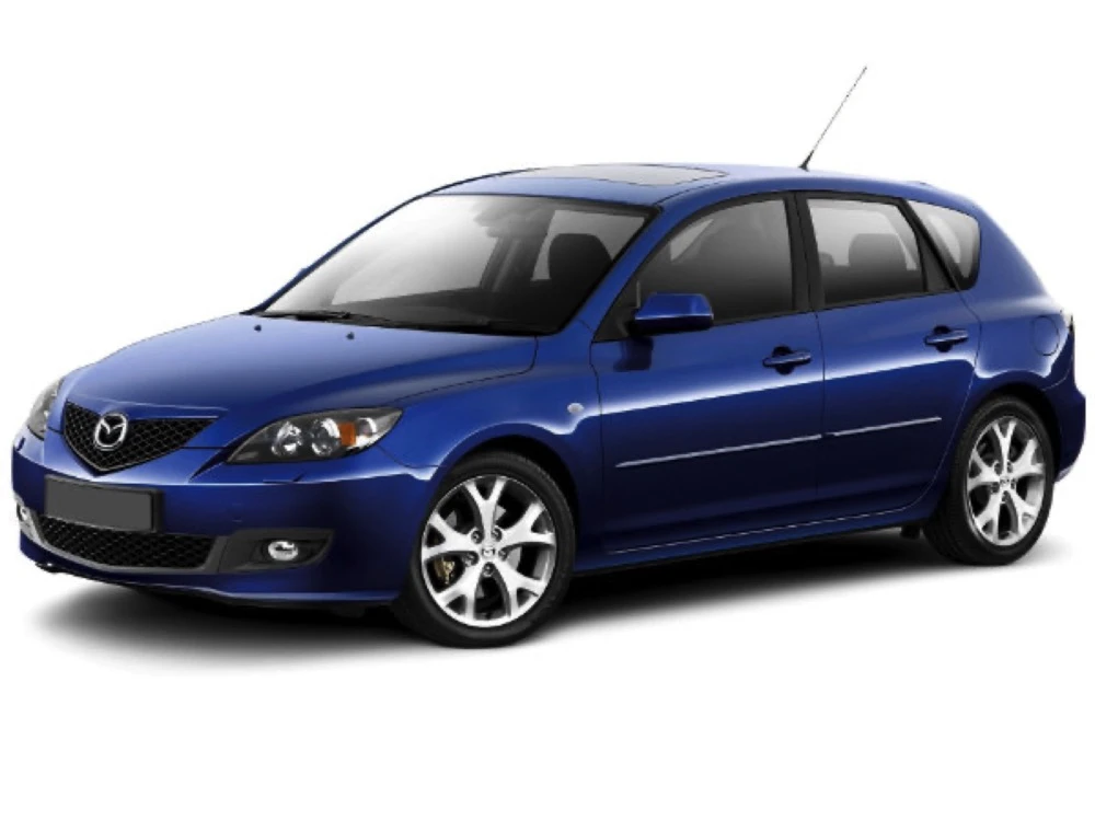 Stěrače Mazda 3 2003–2009 BK Japan | EU hatchback | side pin front wiper arm