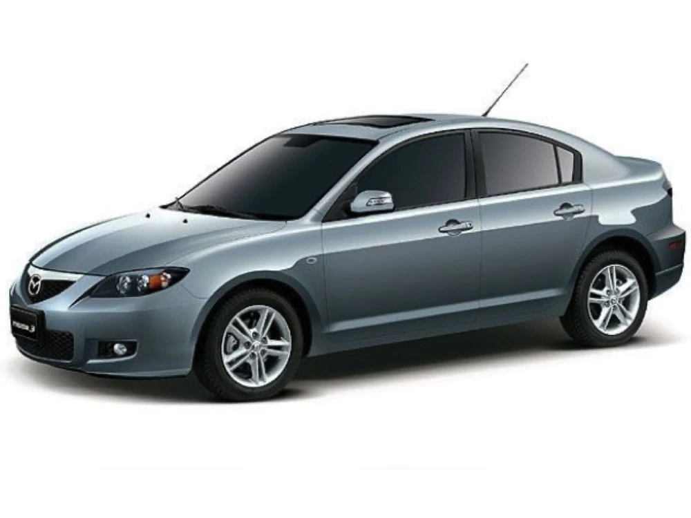 Stěrače Mazda 3 2003–2009 BK Japan | EU sedan | side pin front wiper arm