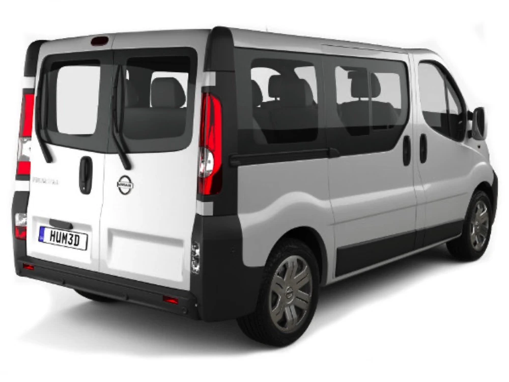 Stěrače Nissan Primastar 1 2002–2011 X83 van | hinged rear doors