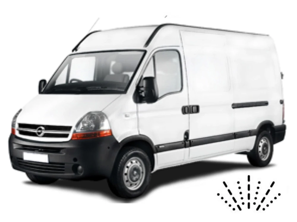 Stěrače Opel Movano A 1998–2010 van mit Dusen am Wischerblatt