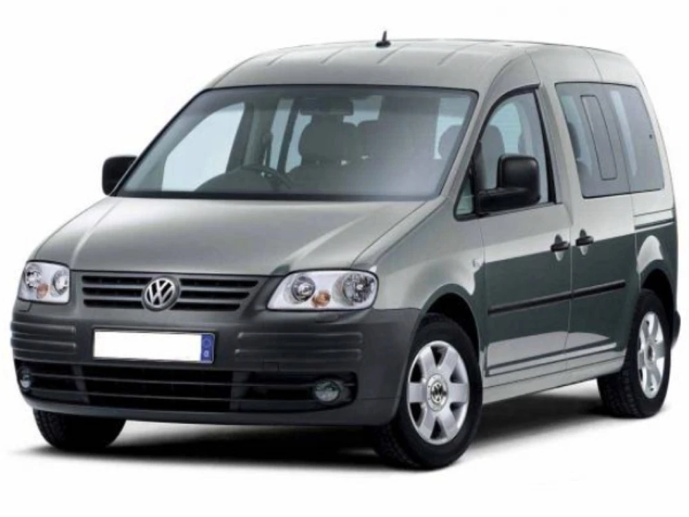 Stěrače Volkswagen Caddy 3 2004–2006 van | 02.2004-10.2006 lift-up rear door | side pin front wiper arm | plastic rear wiper