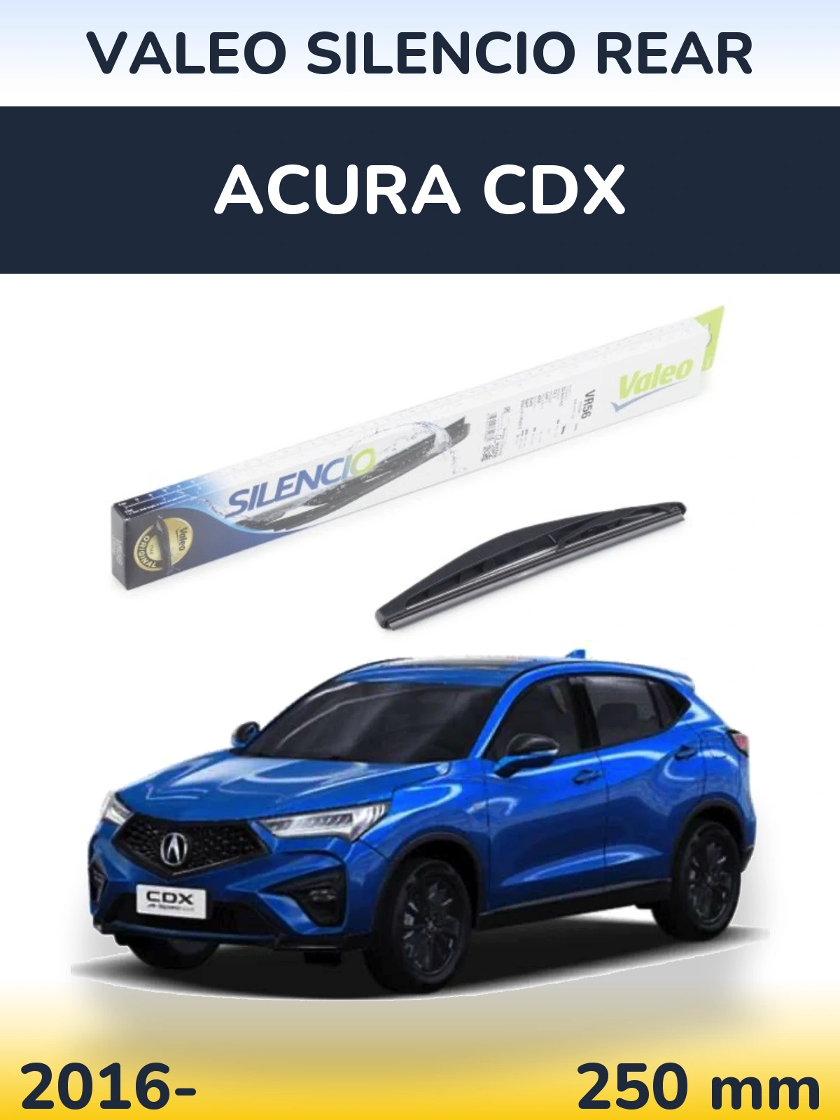 Zadní stěrač Valeo Silencio Rear 240 mm pro Acura CDX 2016-2026