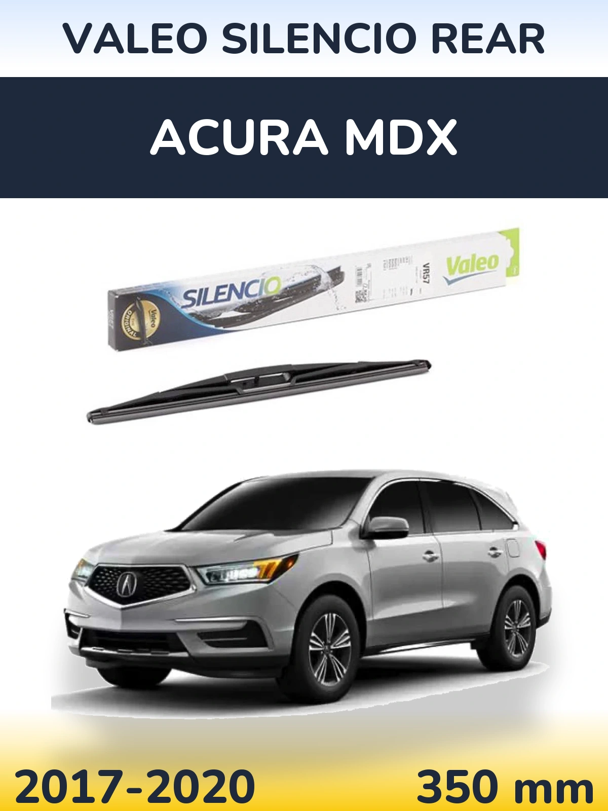 Zadní stěrač Valeo Silencio Rear 345 mm pro Acura MDX 2017-2020