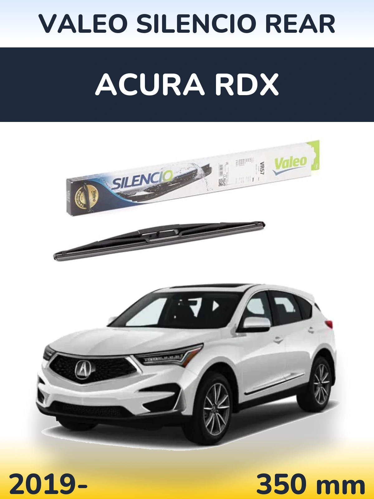 Zadní stěrač Valeo Silencio Rear 345 mm pro Acura RDX 2019-2026