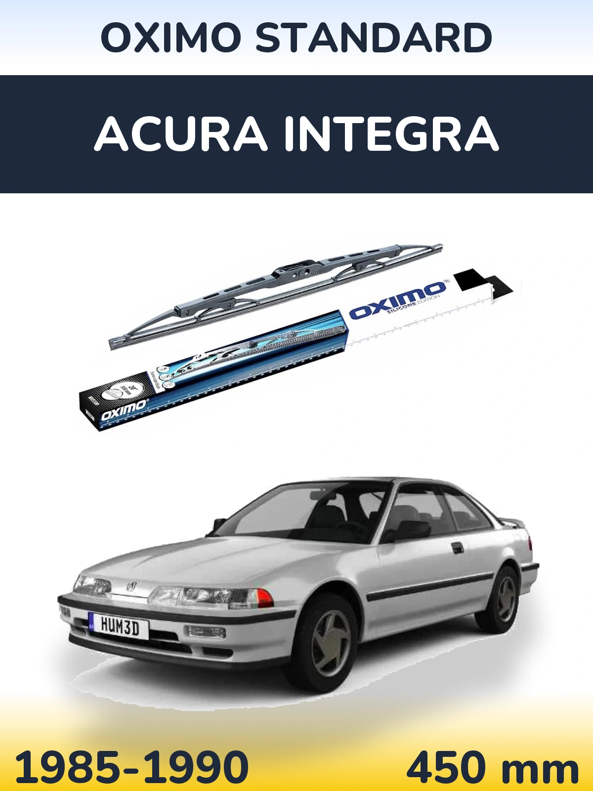 Zadní stěrač Oximo Standard 450 mm pro Acura Integra 1985-1990