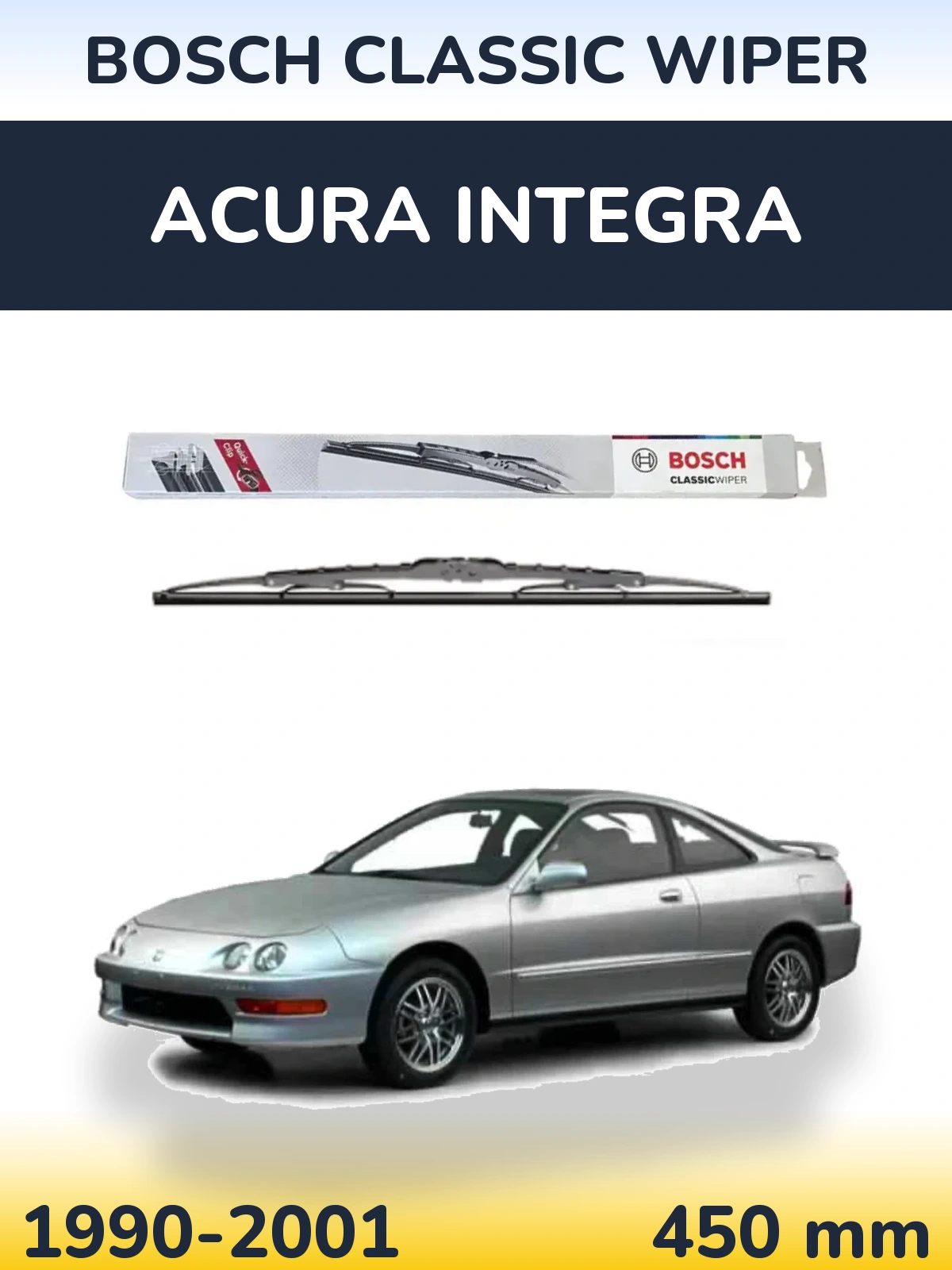 Задня щітка BOSCH Classic Wiper 450 мм для Acura Integra 1990-2001
