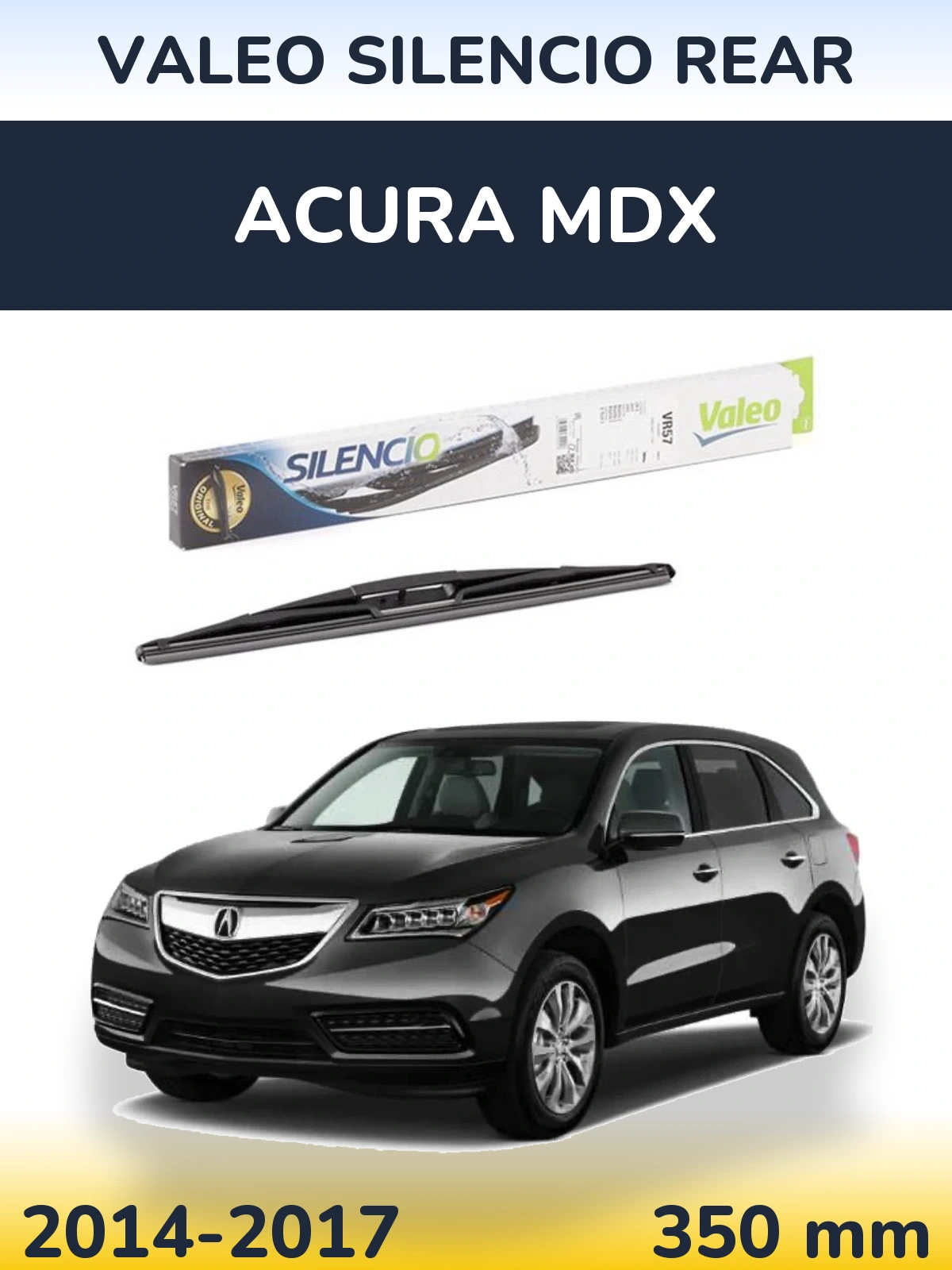 Zadní stěrač Valeo Silencio Rear 345 mm pro Acura MDX 2014-2017