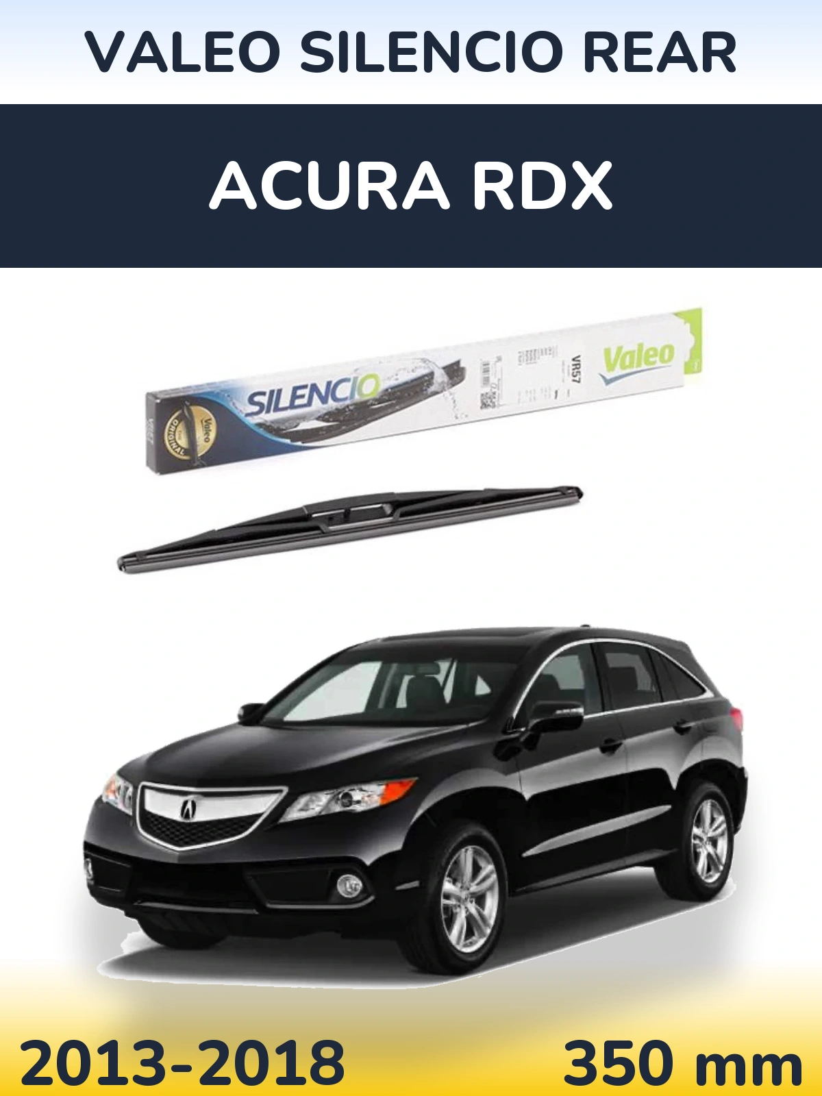 Zadní stěrač Valeo Silencio Rear 345 mm pro Acura RDX 2013-2018
