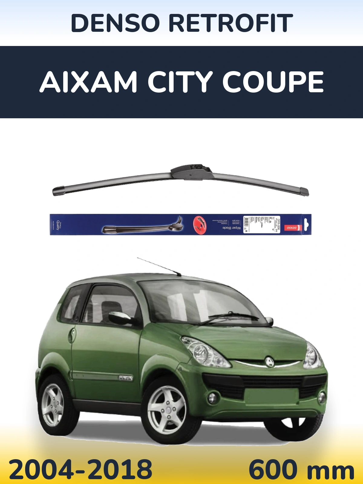 Přední stěrač Denso Retrofit 600 mm pro Aixam City Coupe 2004-2018