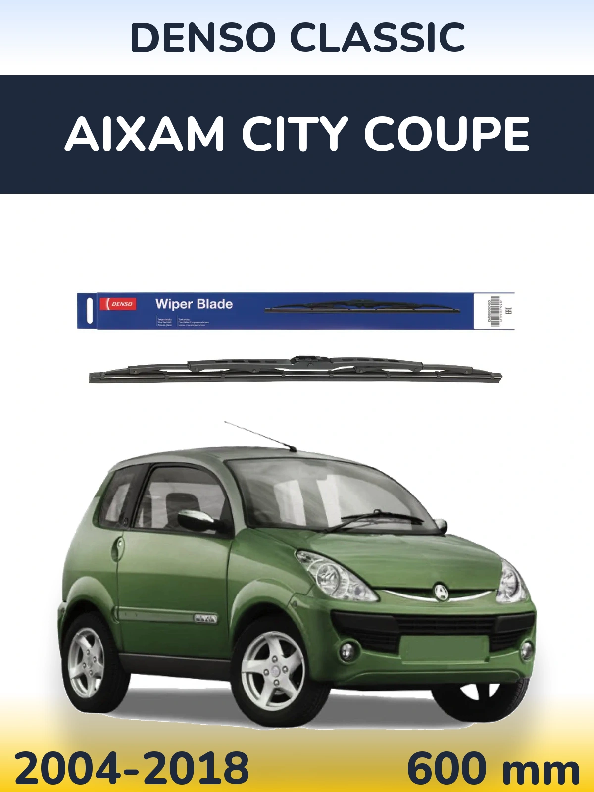 Přední stěrač Denso Classic 600 mm pro Aixam City Coupe 2004-2018