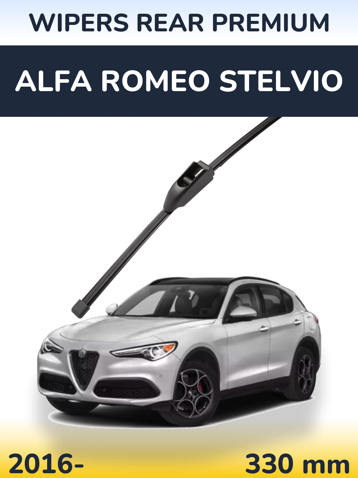 Zadní stěrač WIPERS REAR PREMIUM 330 mm pro Alfa Romeo Stelvio 2016-2026