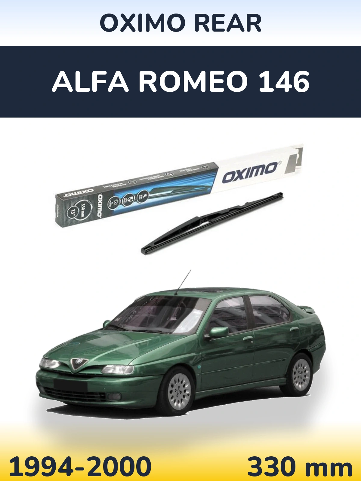 Zadní stěrač Oximo Rear 330 mm pro Alfa Romeo 146 1994-2000