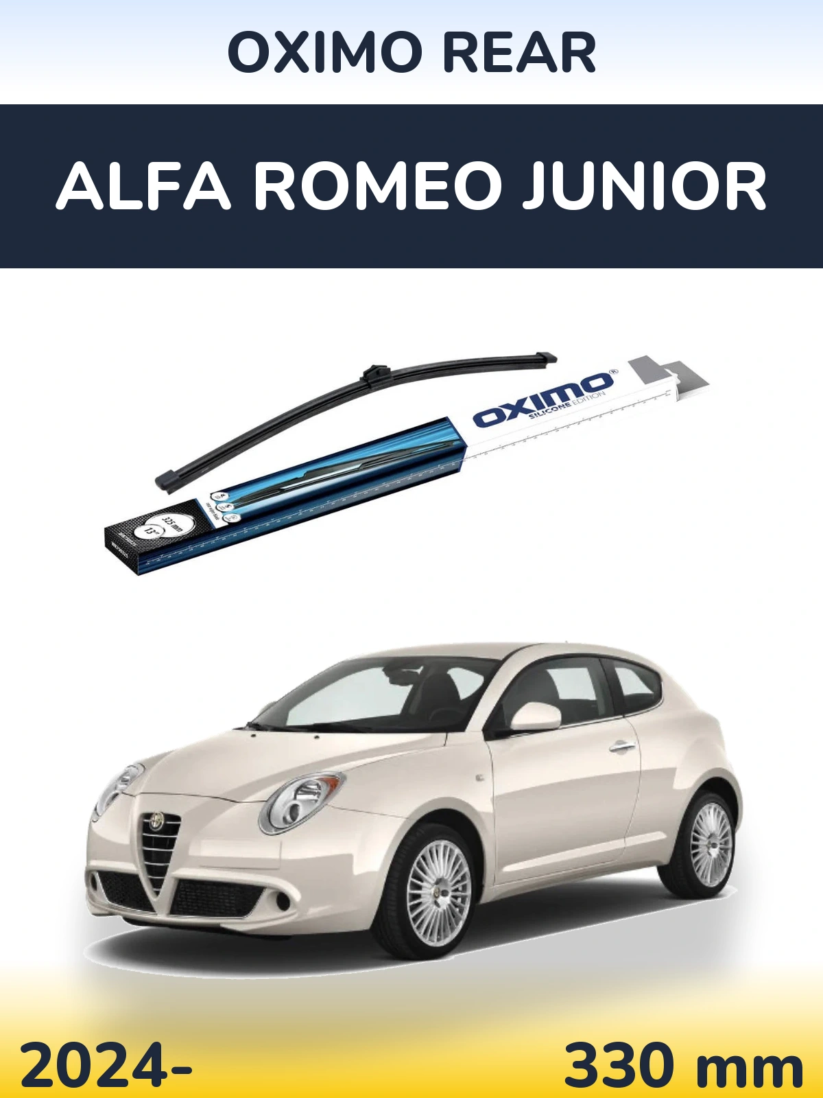 Zadní stěrač Oximo Rear 325 mm pro Alfa Romeo Junior 2024-2026