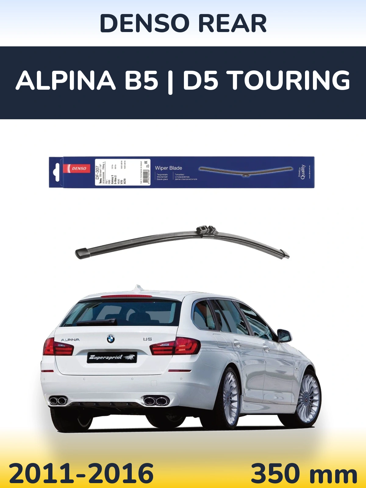 Zadní stěrač Denso Rear 350 mm pro Alpina B5 | D5 Touring 2011-2016