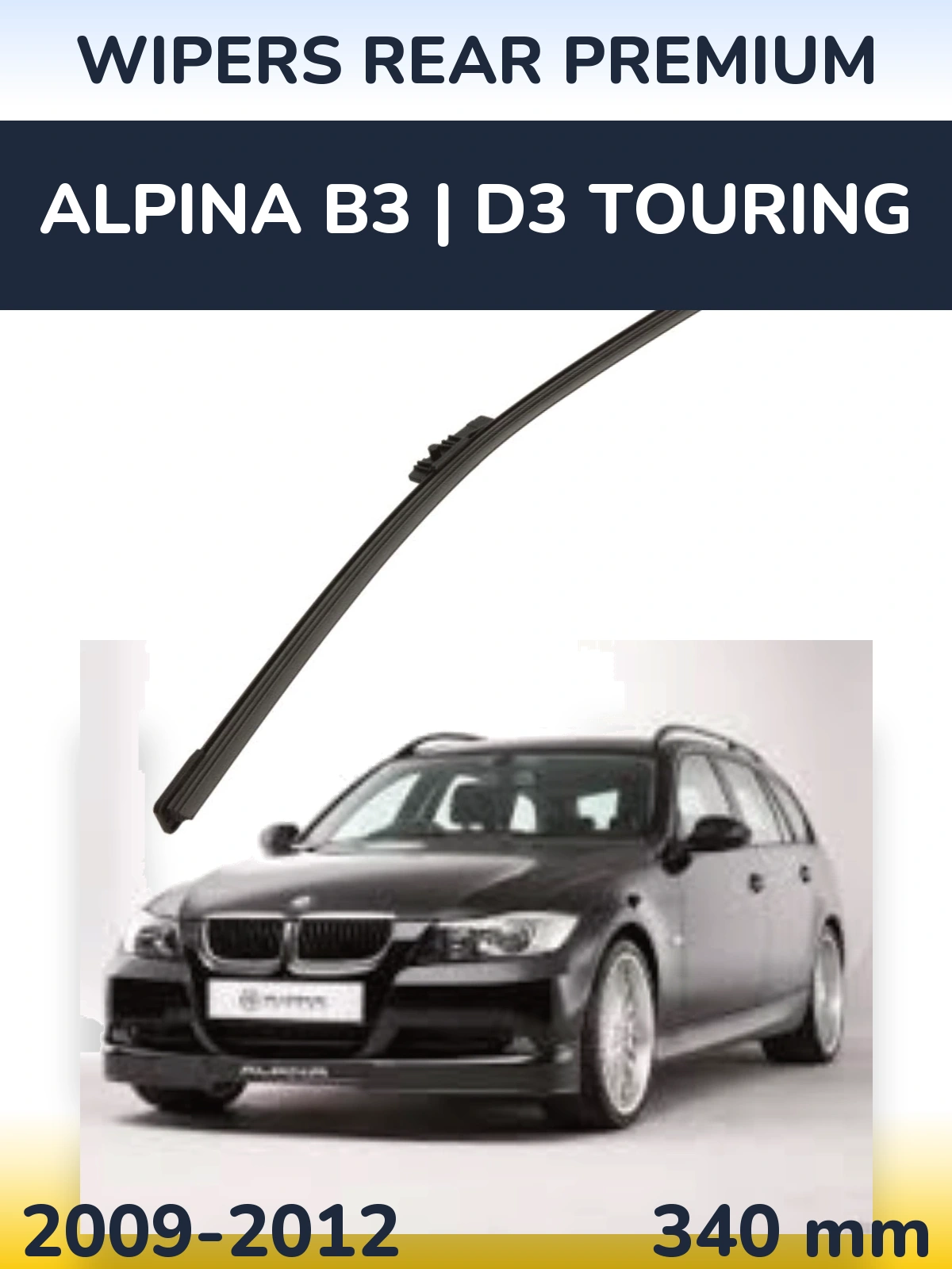 Zadní stěrač WIPERS REAR PREMIUM 340 mm pro Alpina B3 | D3 Touring 2009-2012