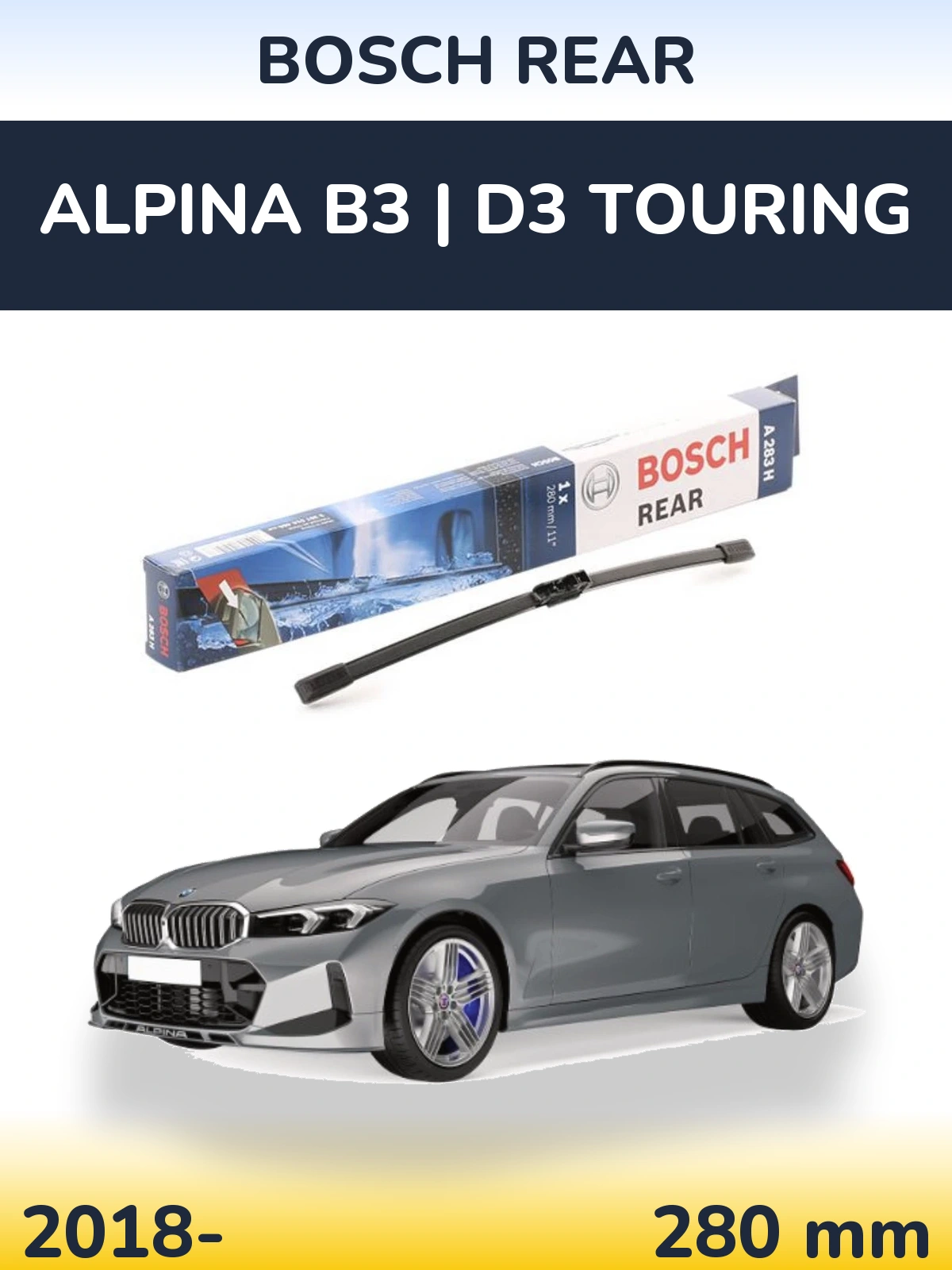 Zadní stěrač BOSCH Rear 280 mm pro Alpina B3 | D3 Touring 2018-2026