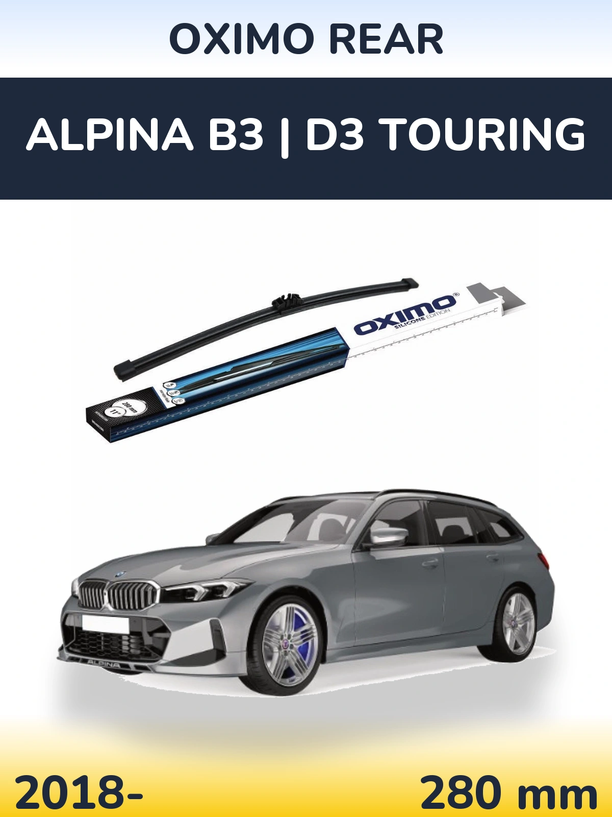 Zadní stěrač Oximo Rear 280 mm pro Alpina B3 | D3 Touring 2018-2026