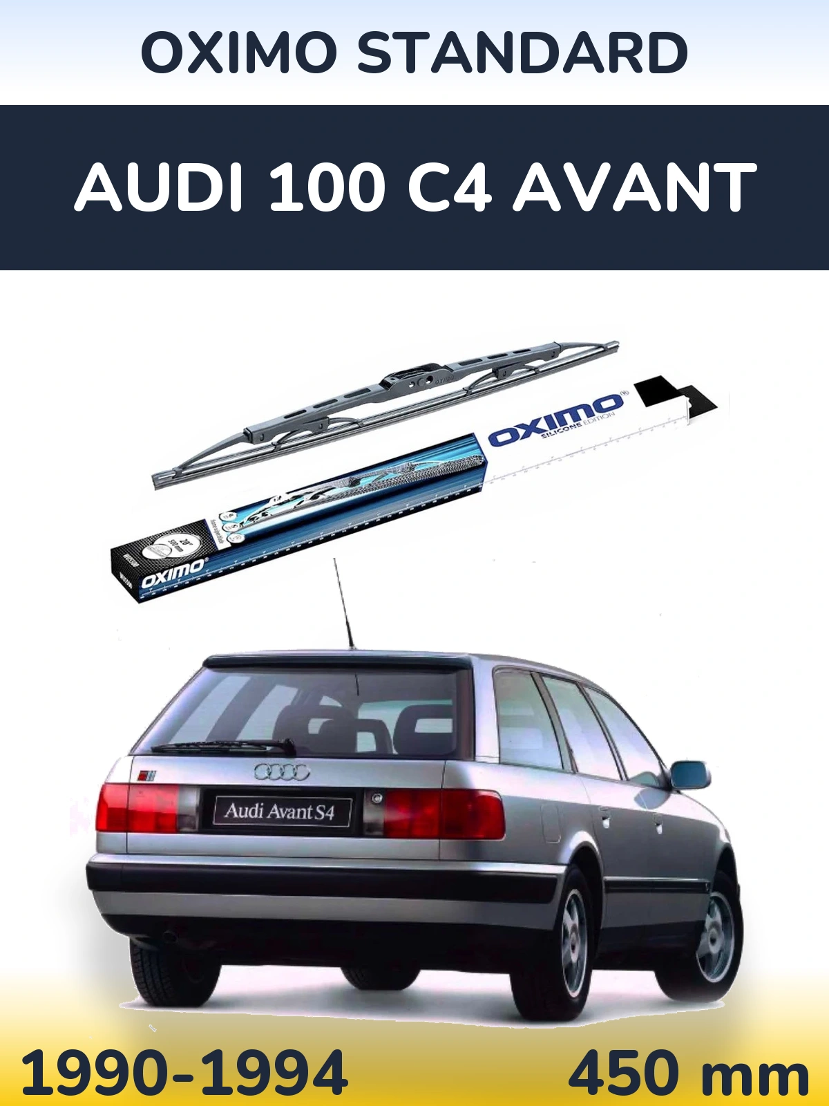 Zadní stěrač Oximo Standard 450 mm pro Audi 100 C4 Avant 1990-1994