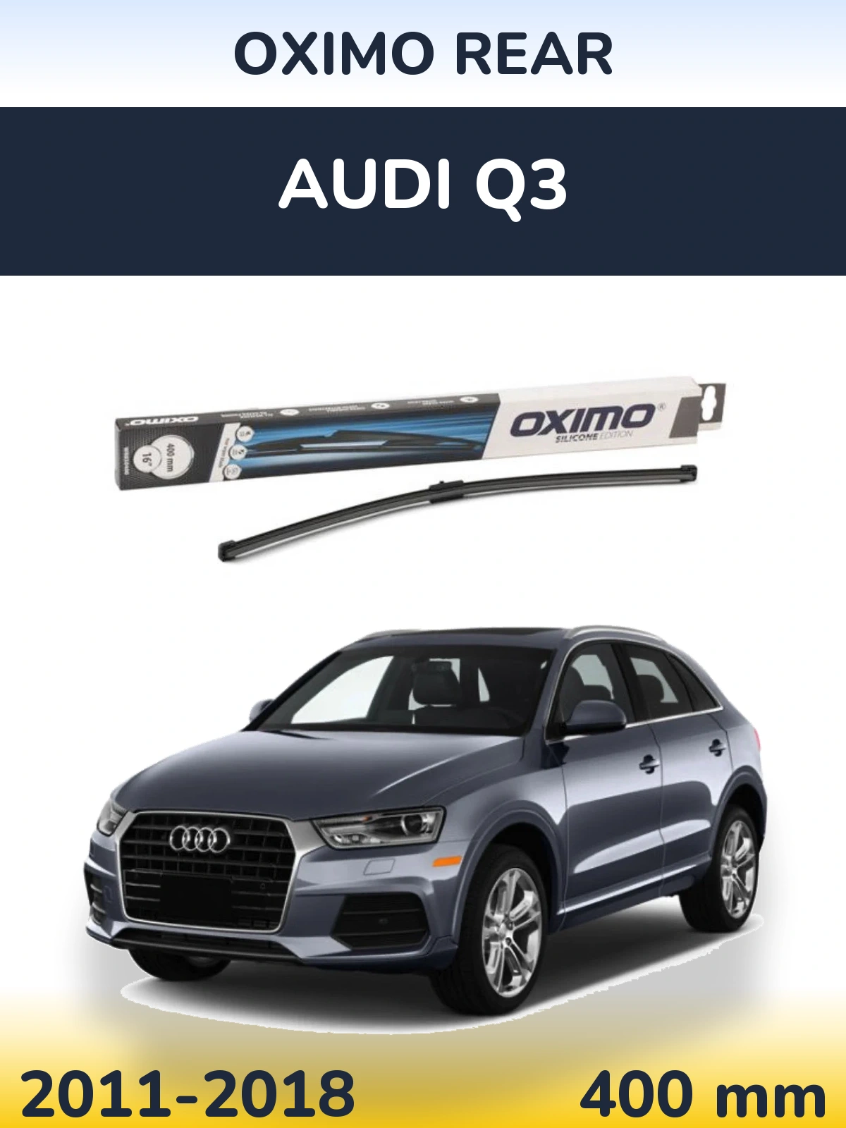 Zadní stěrač Oximo Rear 400 mm pro Audi Q3 2011-2018