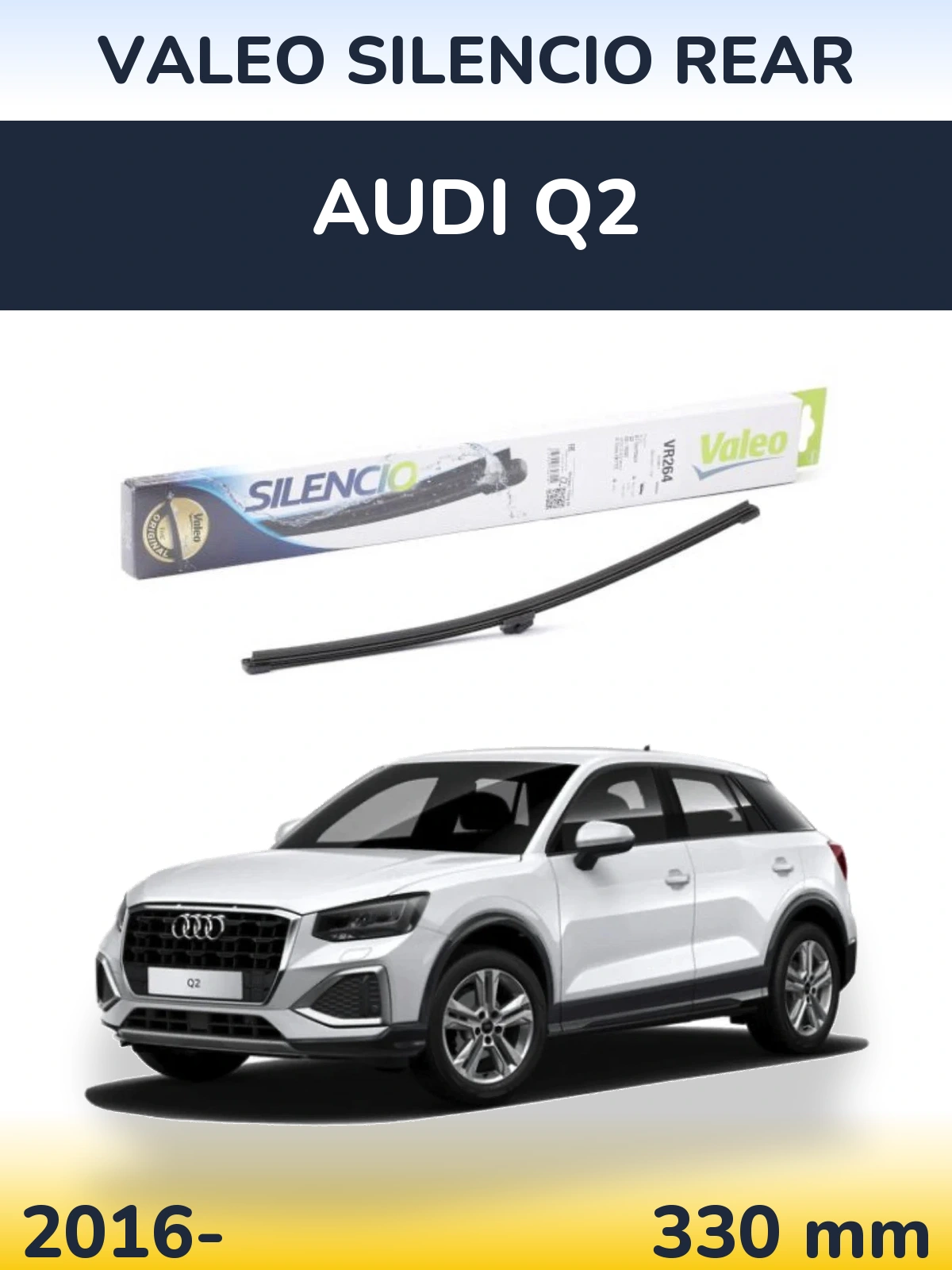 Zadní stěrač Valeo Silencio Rear 320 mm pro Audi Q2 2016-2026