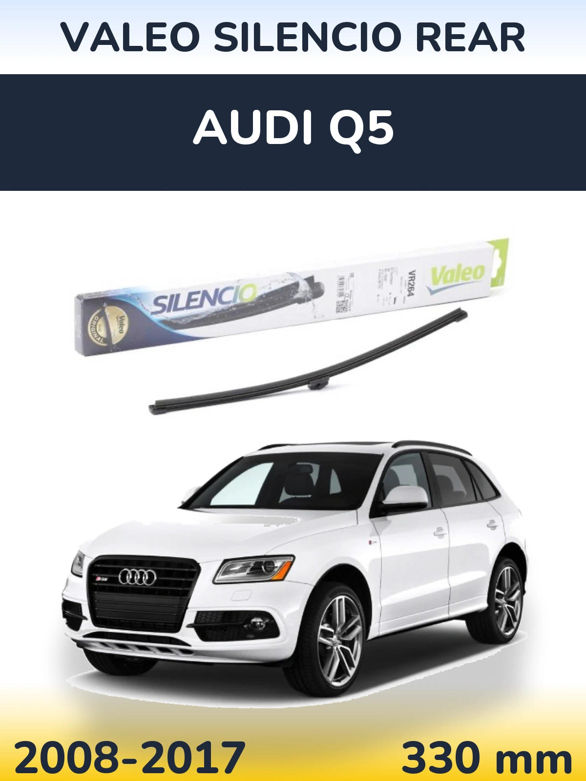 Zadní stěrač Valeo Silencio Rear 320 mm pro Audi Q5 2008-2017