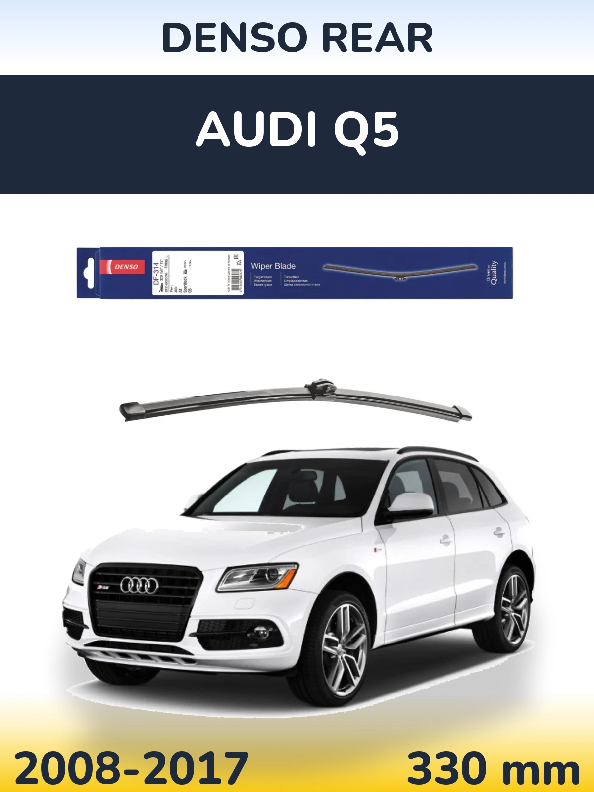 Zadní stěrač Denso Rear 320 mm pro Audi Q5 2008-2017