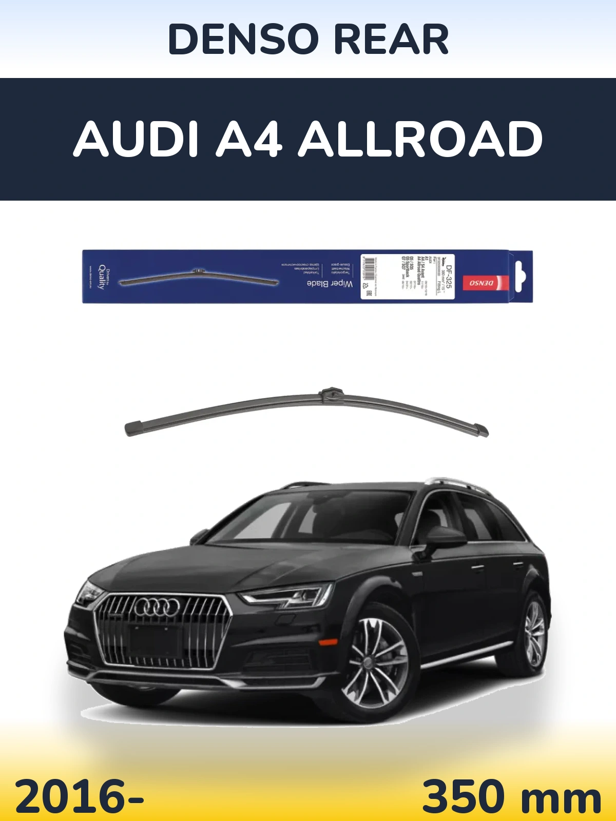 Zadní stěrač Denso Rear 380 mm pro Audi A4 Allroad 2016-2026