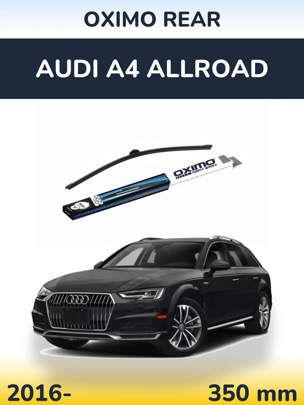 Zadní stěrač Oximo Rear 380 mm pro Audi A4 Allroad 2016-2026