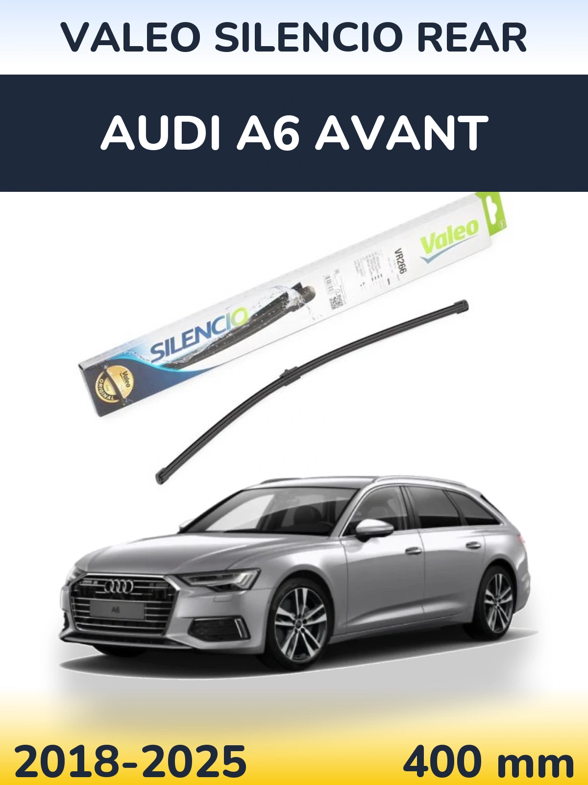 Zadní stěrač Valeo Silencio Rear 400 mm pro Audi A6 Avant 2018-2025