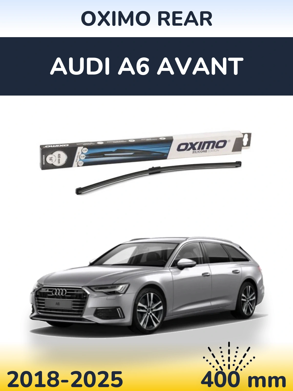 Zadní stěrač Oximo Rear 400 mm pro Audi A6 Avant 2018-2025