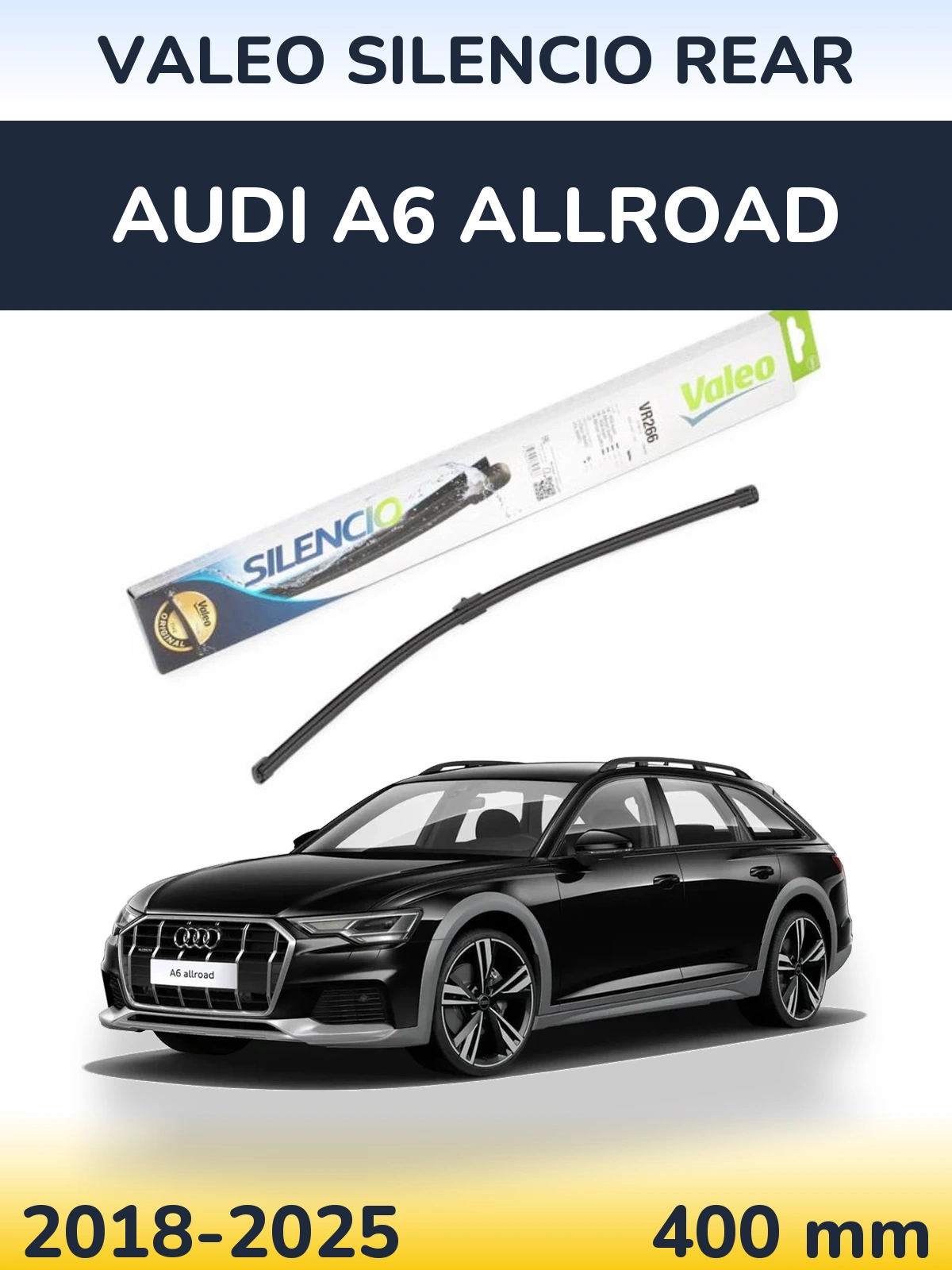 Zadní stěrač Valeo Silencio Rear 400 mm pro Audi A6 Allroad 2018-2025
