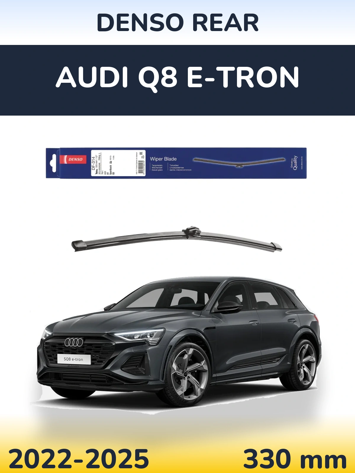 Zadní stěrač Denso Rear 320 mm pro Audi Q8 e-tron 2022-2025