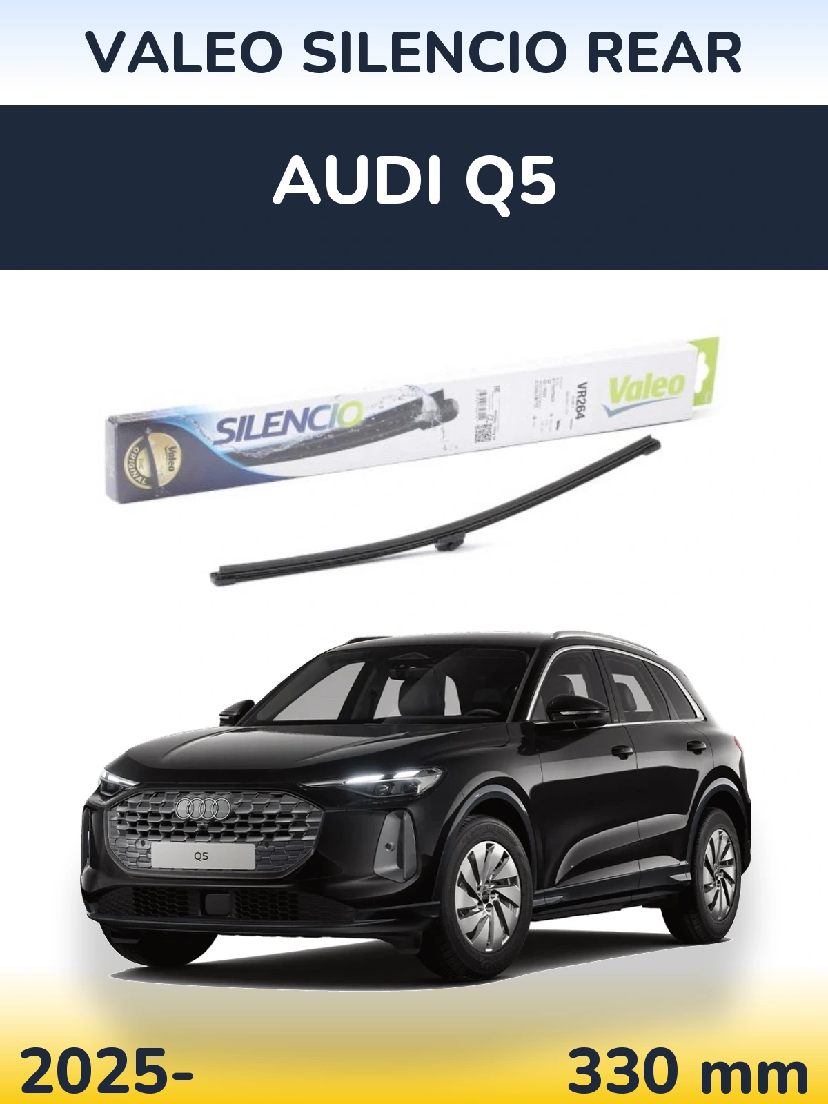 Zadní stěrač Valeo Silencio Rear 320 mm pro Audi Q5 2025-2026
