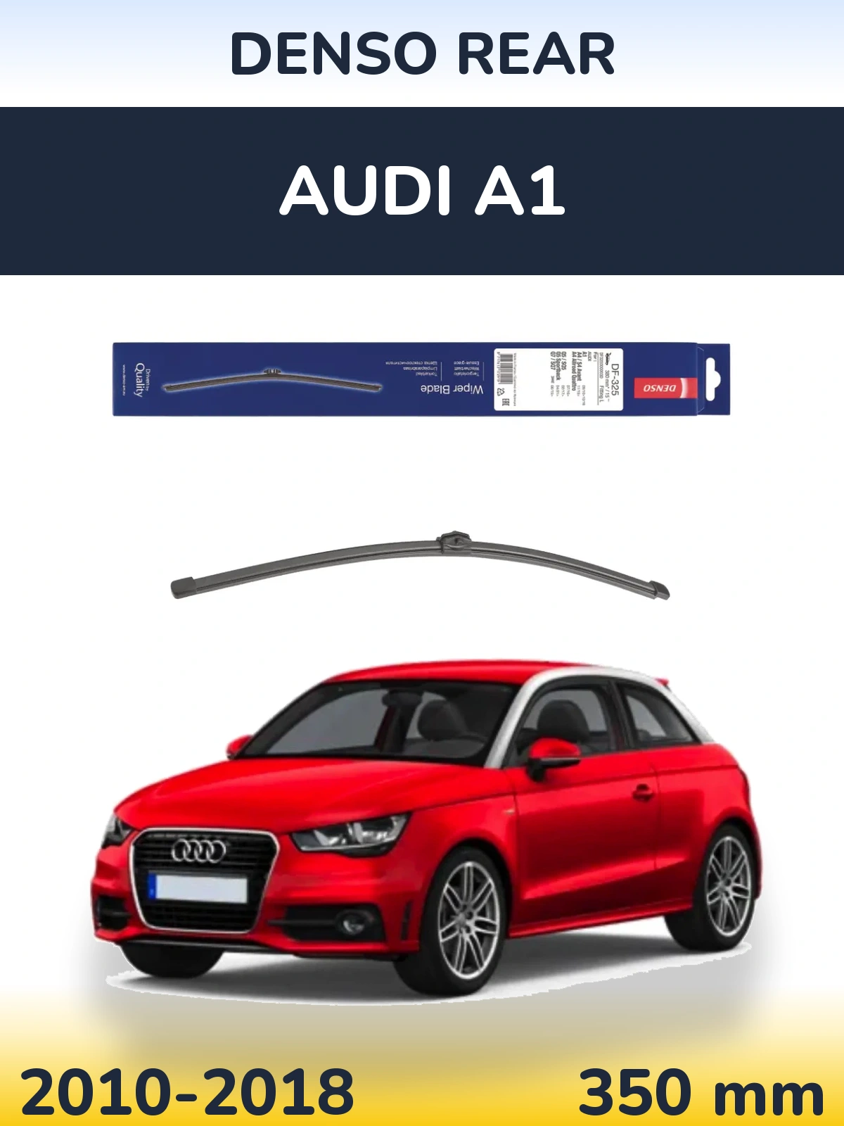 Zadní stěrač Denso Rear 380 mm pro Audi A1 2010-2018