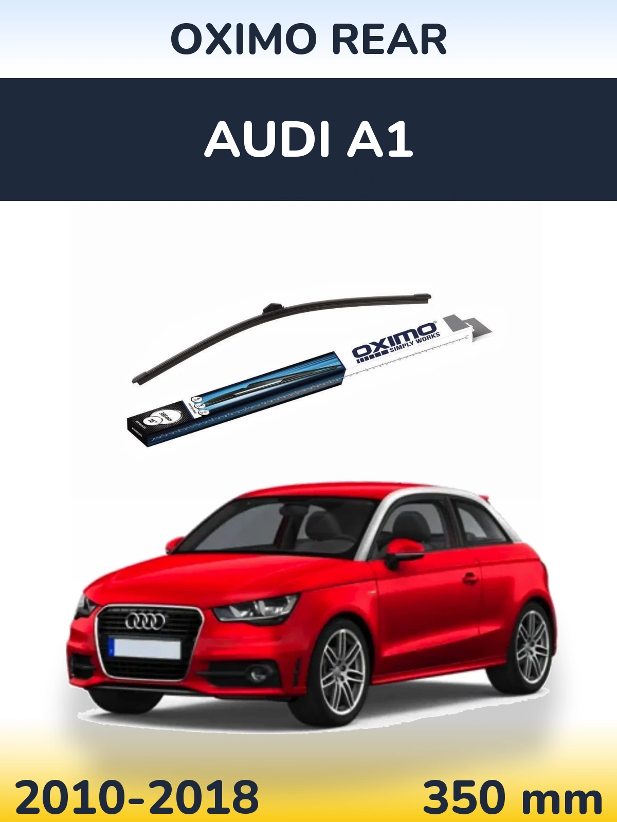 Zadní stěrač Oximo Rear 380 mm pro Audi A1 2010-2018