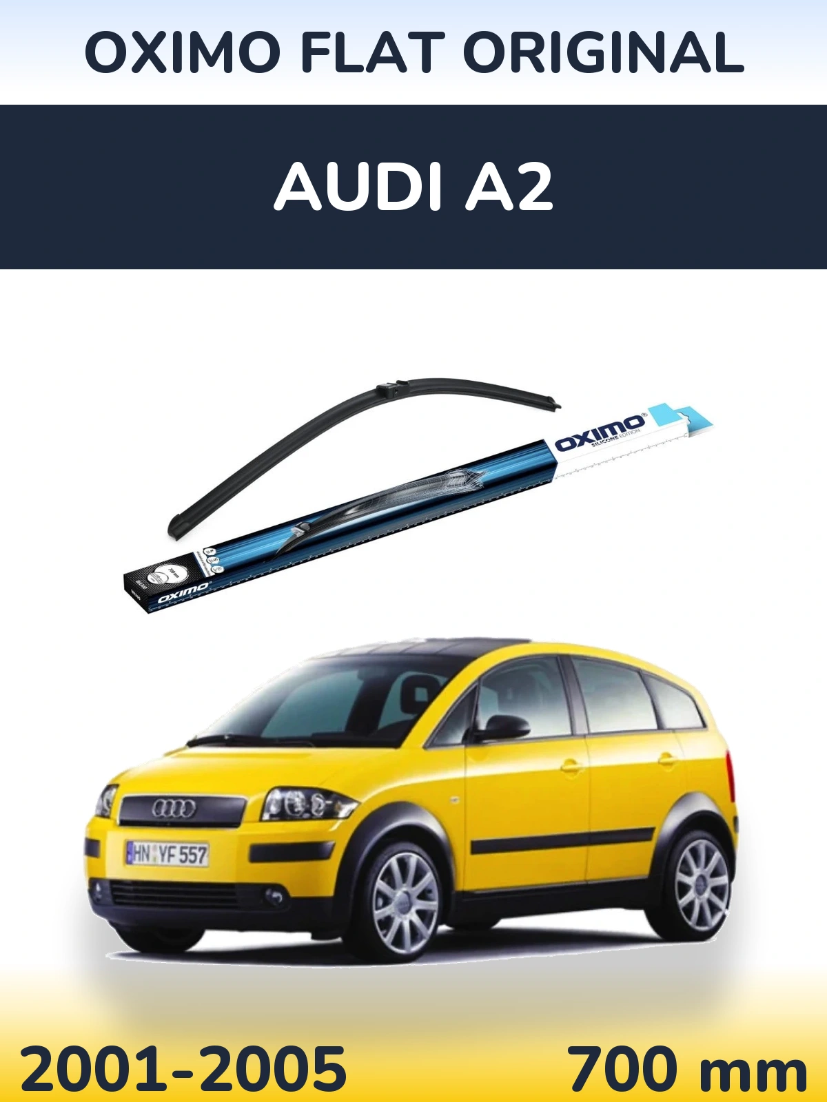 Přední stěrač Oximo Flat Original 700 mm pro Audi A2 2001-2005