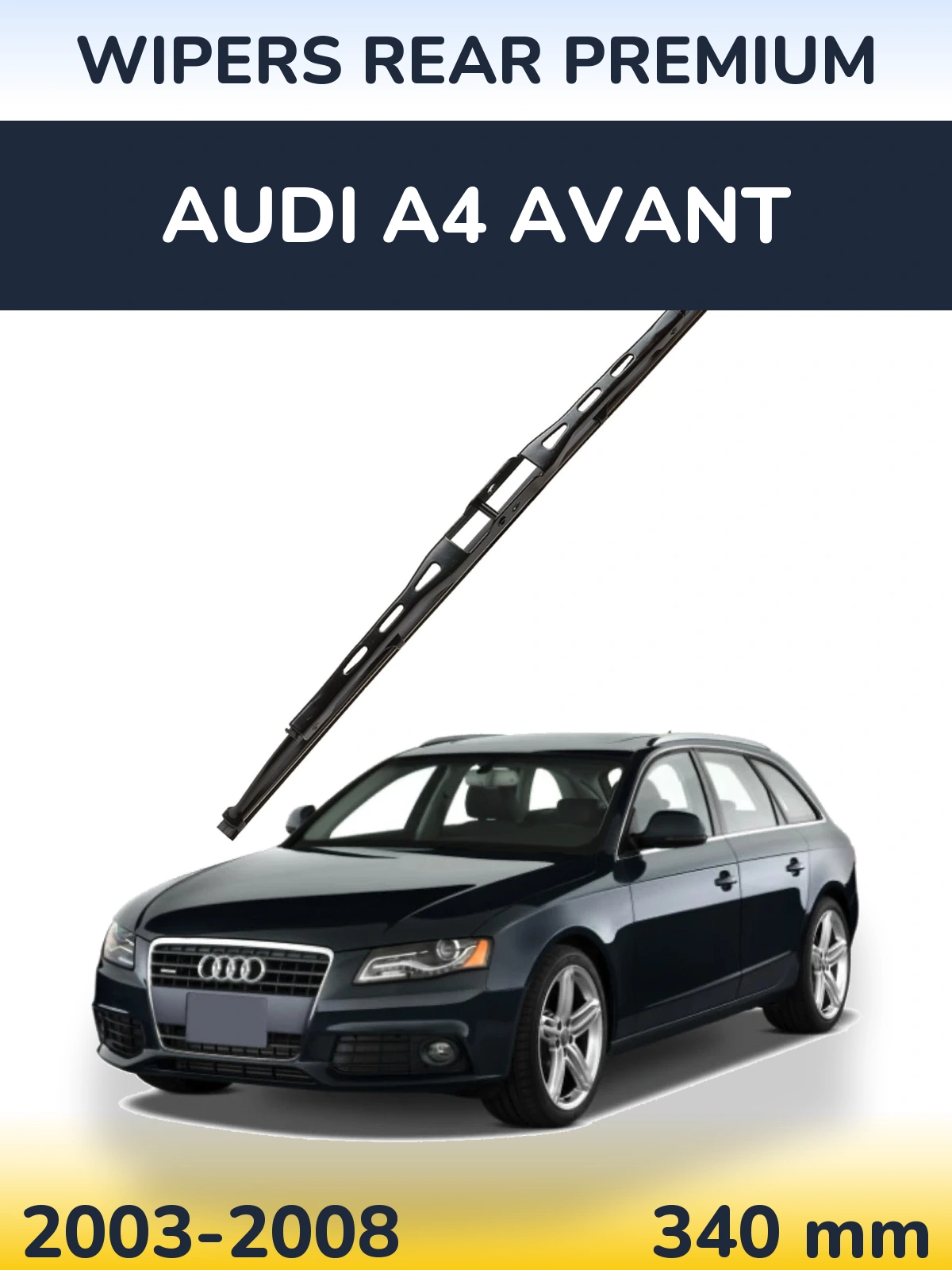 Zadní stěrač WIPERS REAR PREMIUM 340 mm pro Audi A4 Avant 2003-2008