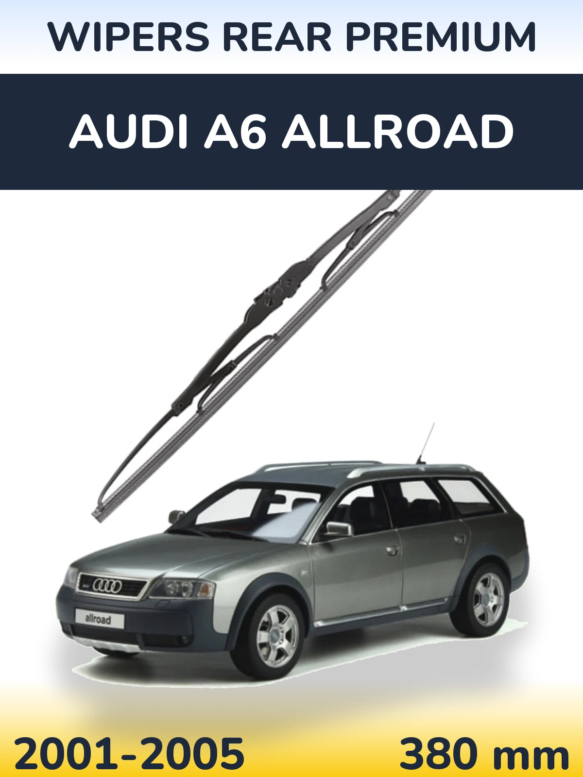 Zadní stěrač WIPERS REAR PREMIUM 380 mm pro Audi A6 Allroad 2001-2005