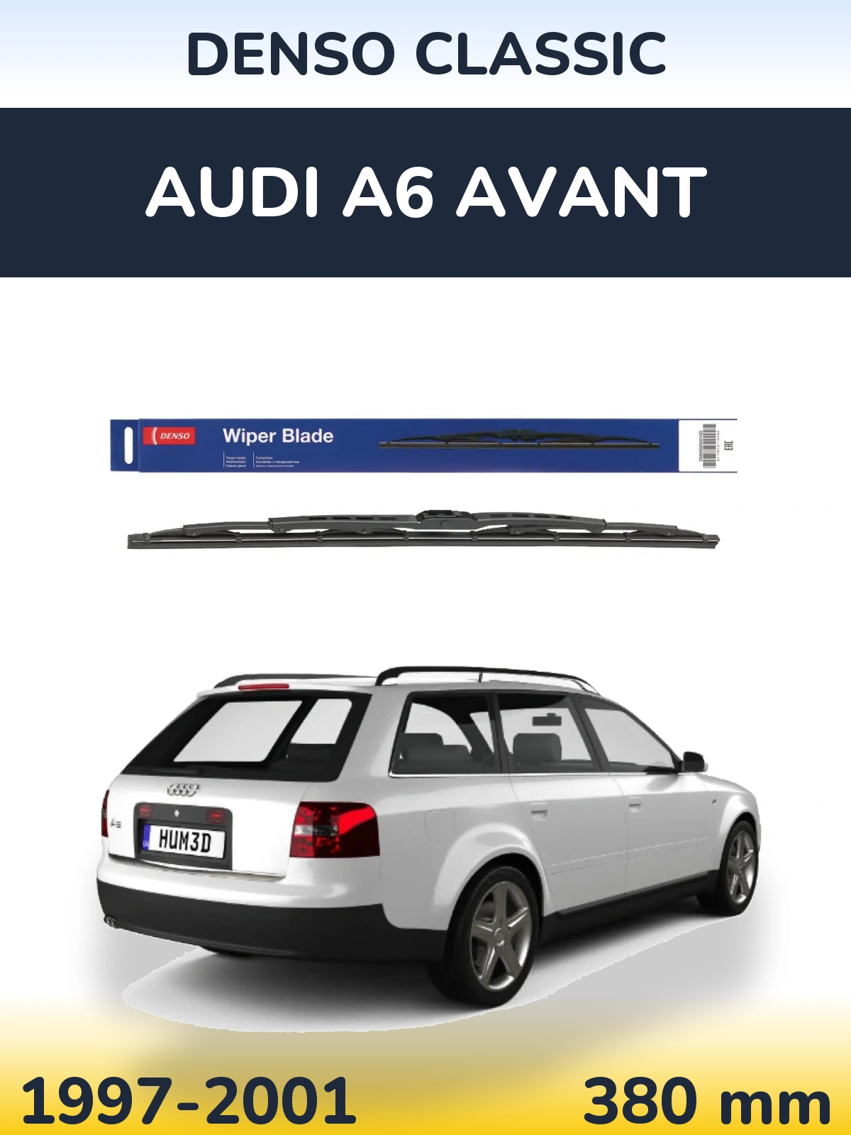 Задний дворник Denso Classic 380 мм для Audi A6 Avant 1997-2001
