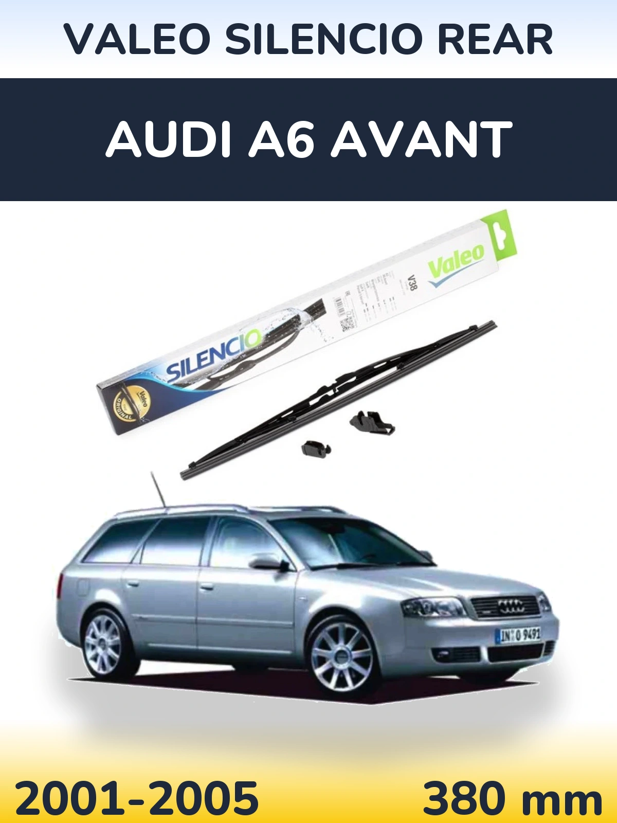 Задня щітка Valeo Silencio Rear 380 мм для Audi A6 Avant 2001-2005