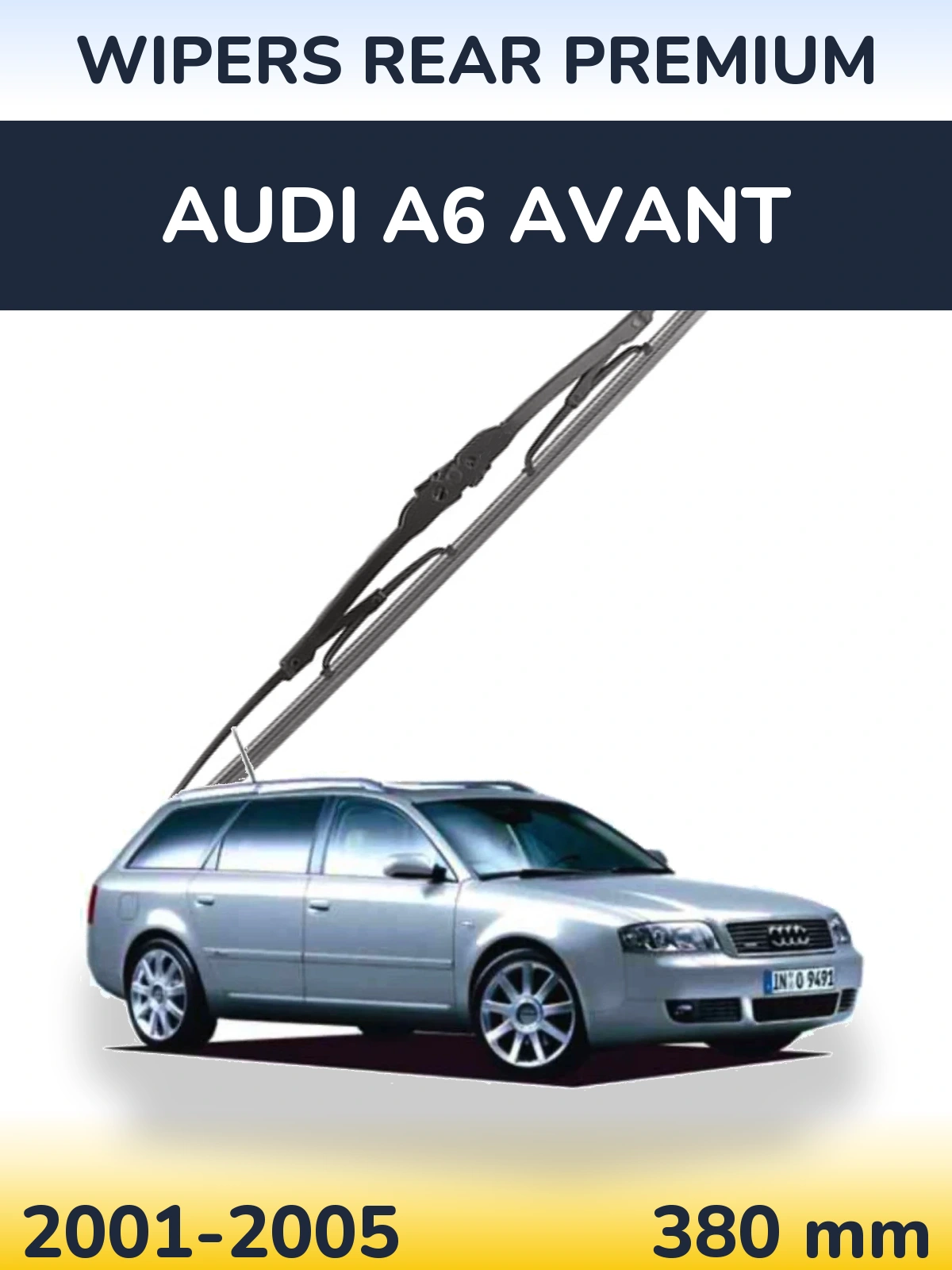 Задня щітка WIPERS REAR PREMIUM 380 мм для Audi A6 Avant 2001-2005