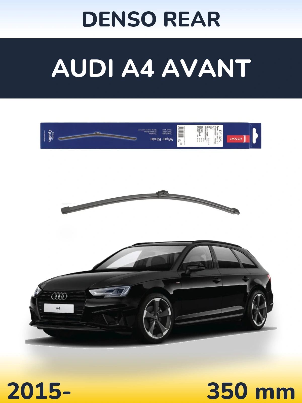 Zadní stěrač Denso Rear 380 mm pro Audi A4 Avant 2015-2026
