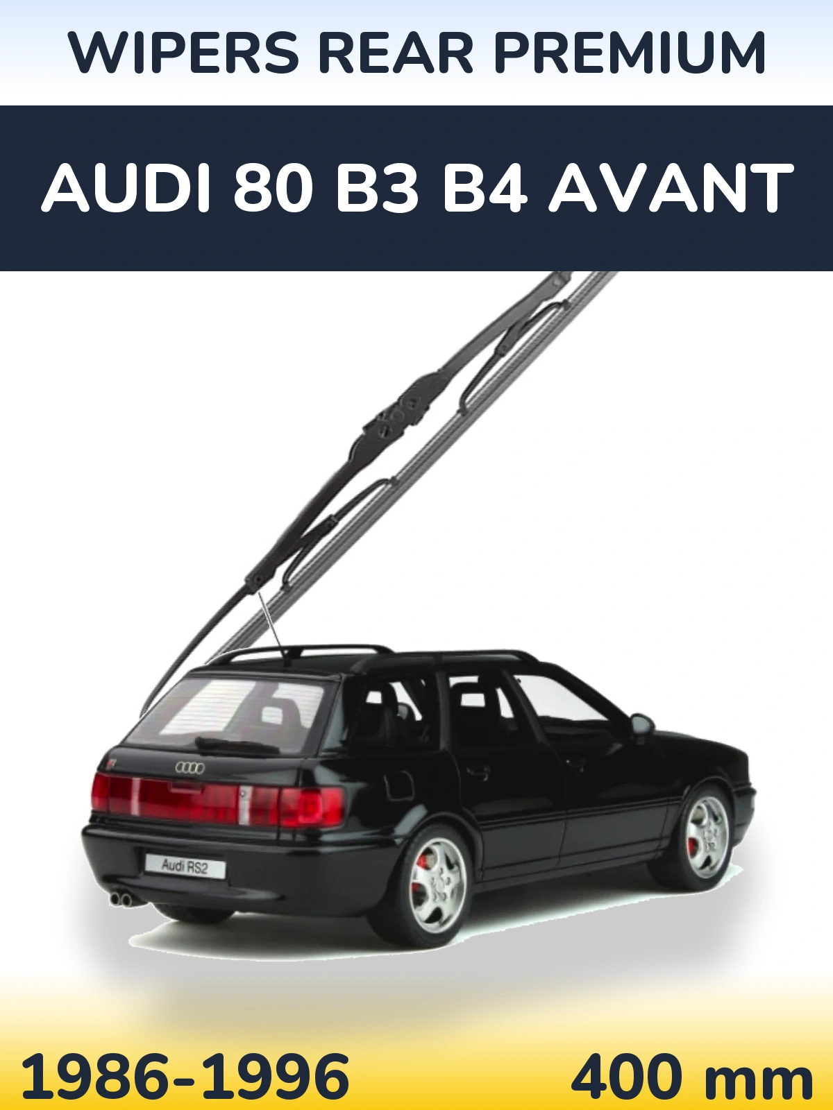 Zadní stěrač WIPERS REAR PREMIUM 400 mm pro Audi 80 B3 B4 Avant 1986-1996