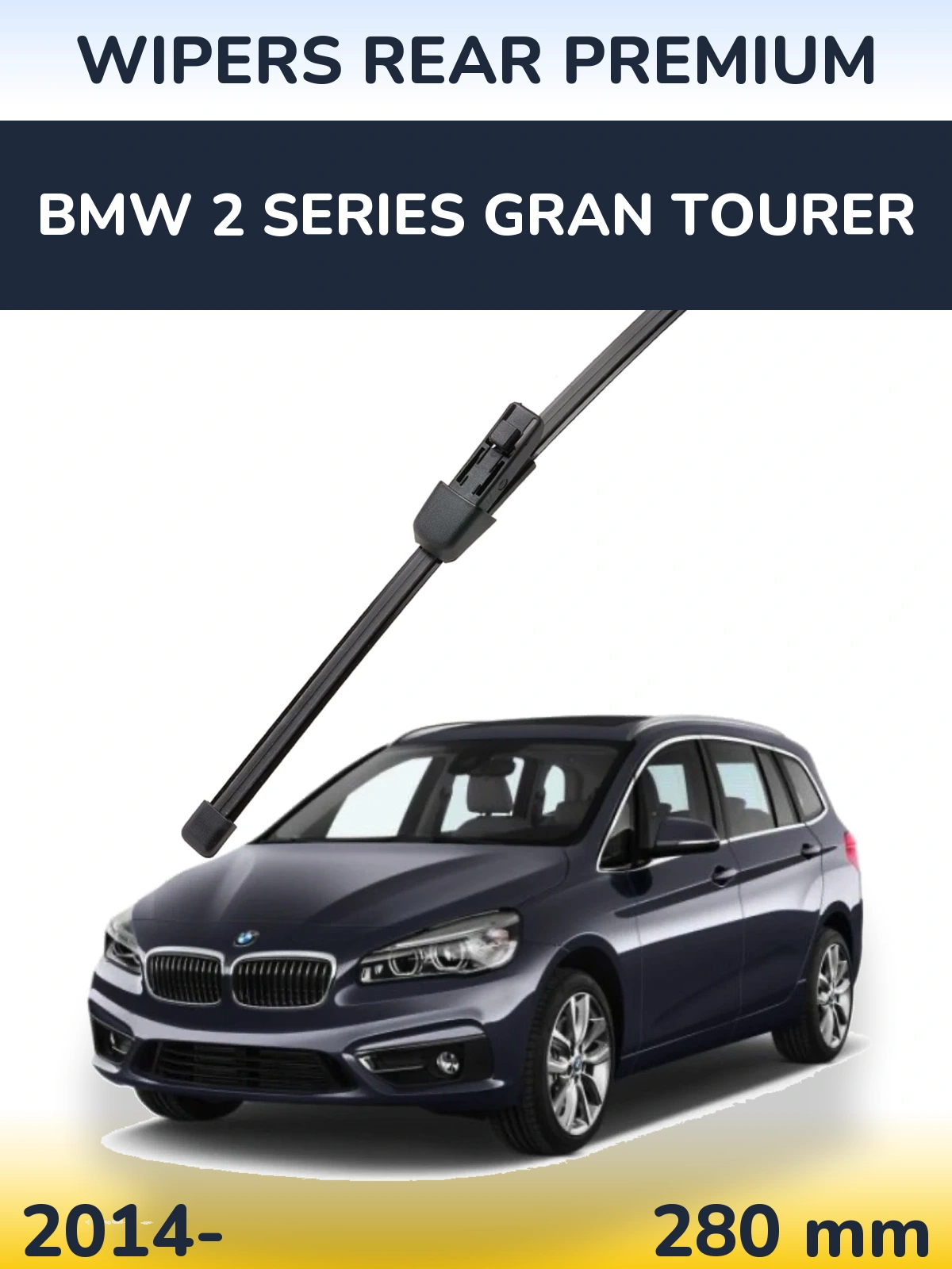 Zadní stěrač WIPERS REAR PREMIUM 280 mm pro BMW 2 Series Gran Tourer 2014-2026