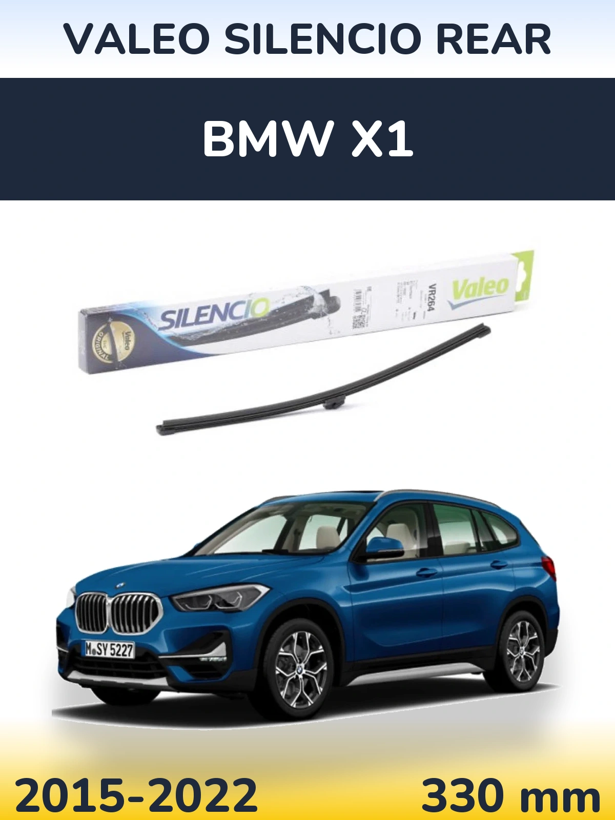 Zadní stěrač Valeo Silencio Rear 320 mm pro BMW X1 2015-2022