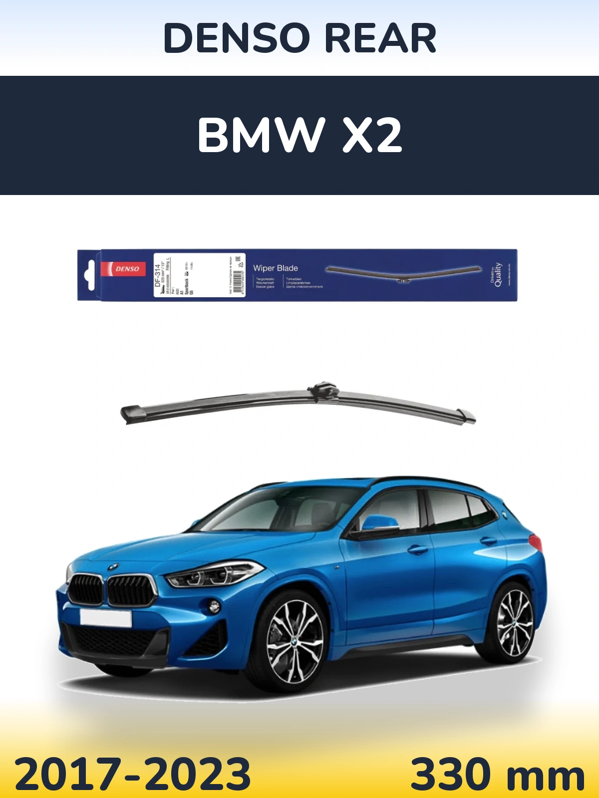 Zadní stěrač Denso Rear 320 mm pro BMW X2 2017-2023