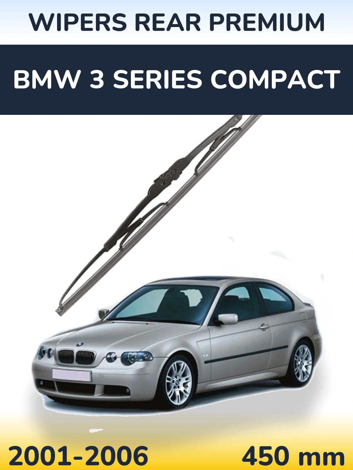Zadní stěrač WIPERS REAR PREMIUM 450 mm pro BMW 3 Series Compact 2001-2006