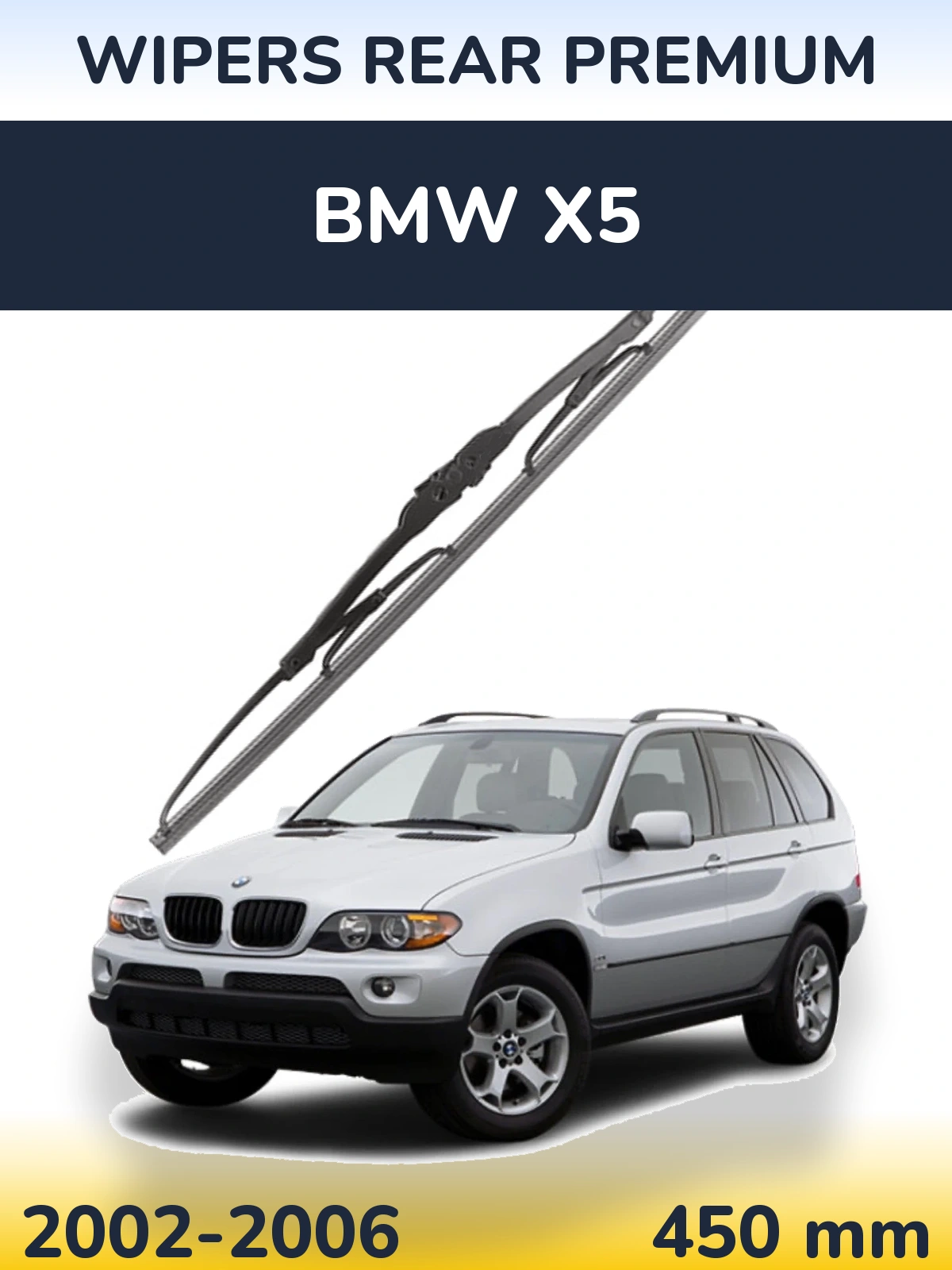 Zadní stěrač WIPERS REAR PREMIUM 450 mm pro BMW X5 2002-2006