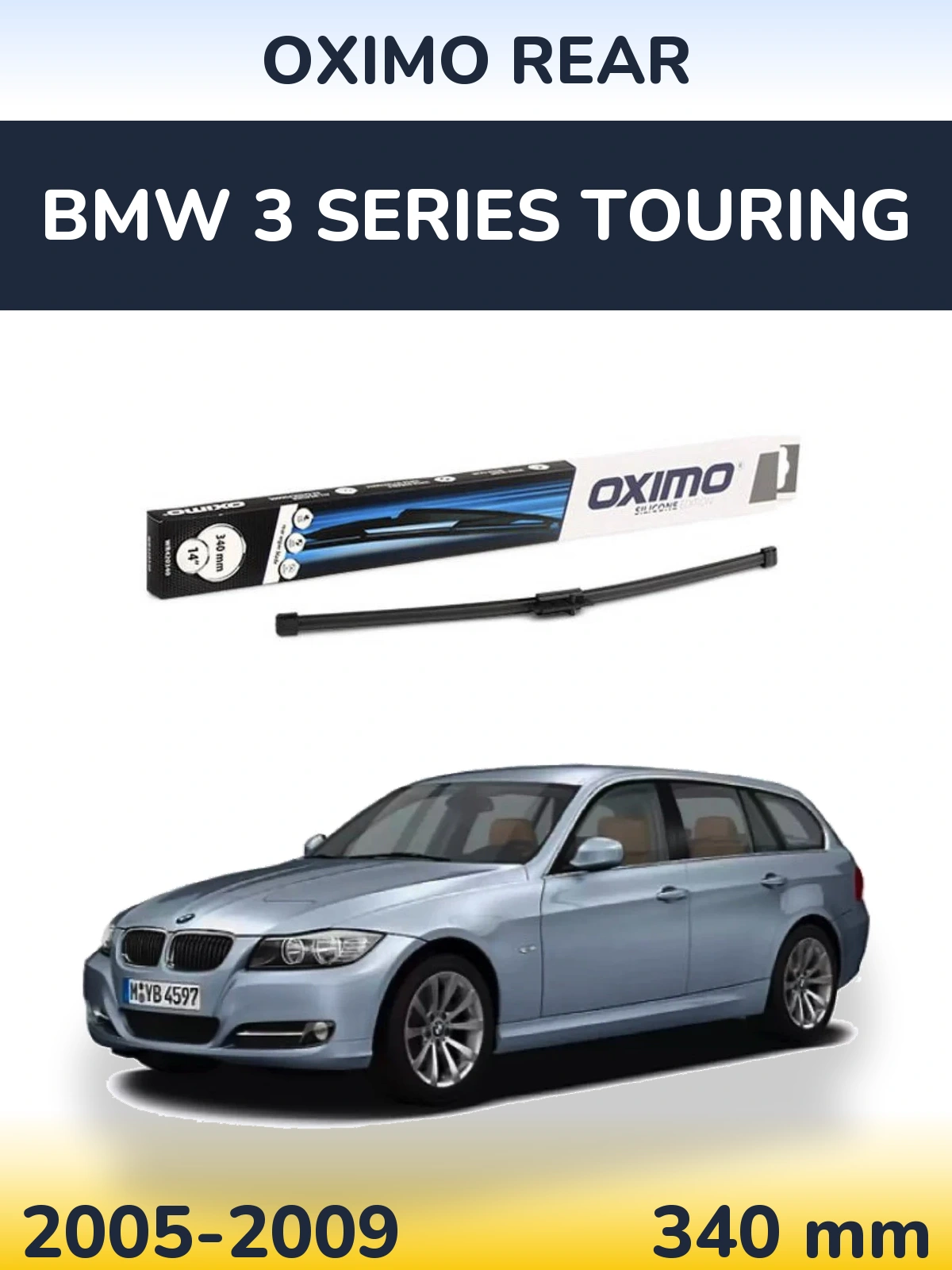 Zadní stěrač Oximo Rear 340 mm pro BMW 3 Series Touring 2005-2009